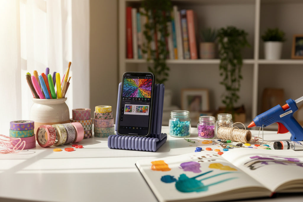 Sleek simple phone holder