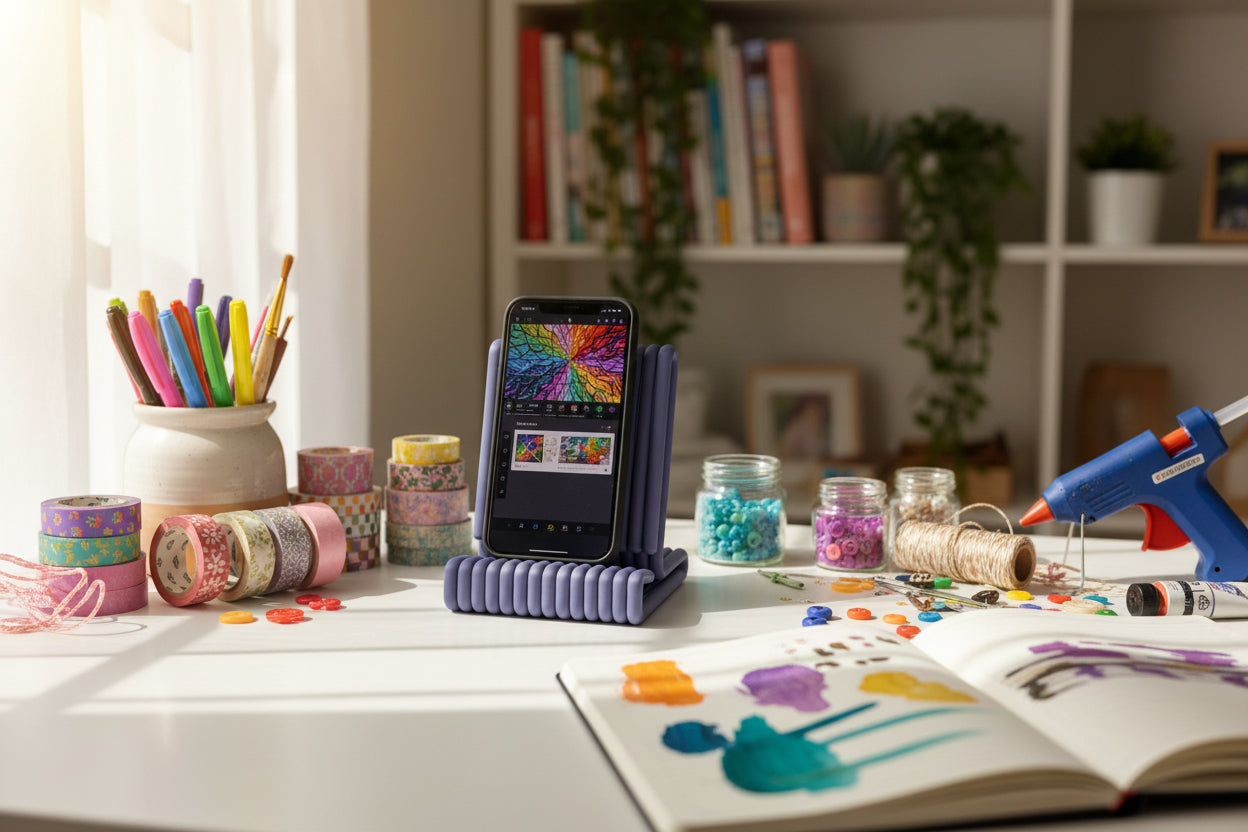 Sleek simple phone holder