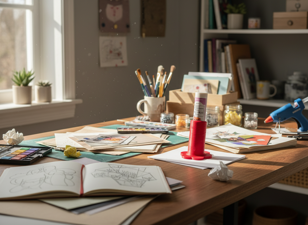 Art Glitter style Glue Holder